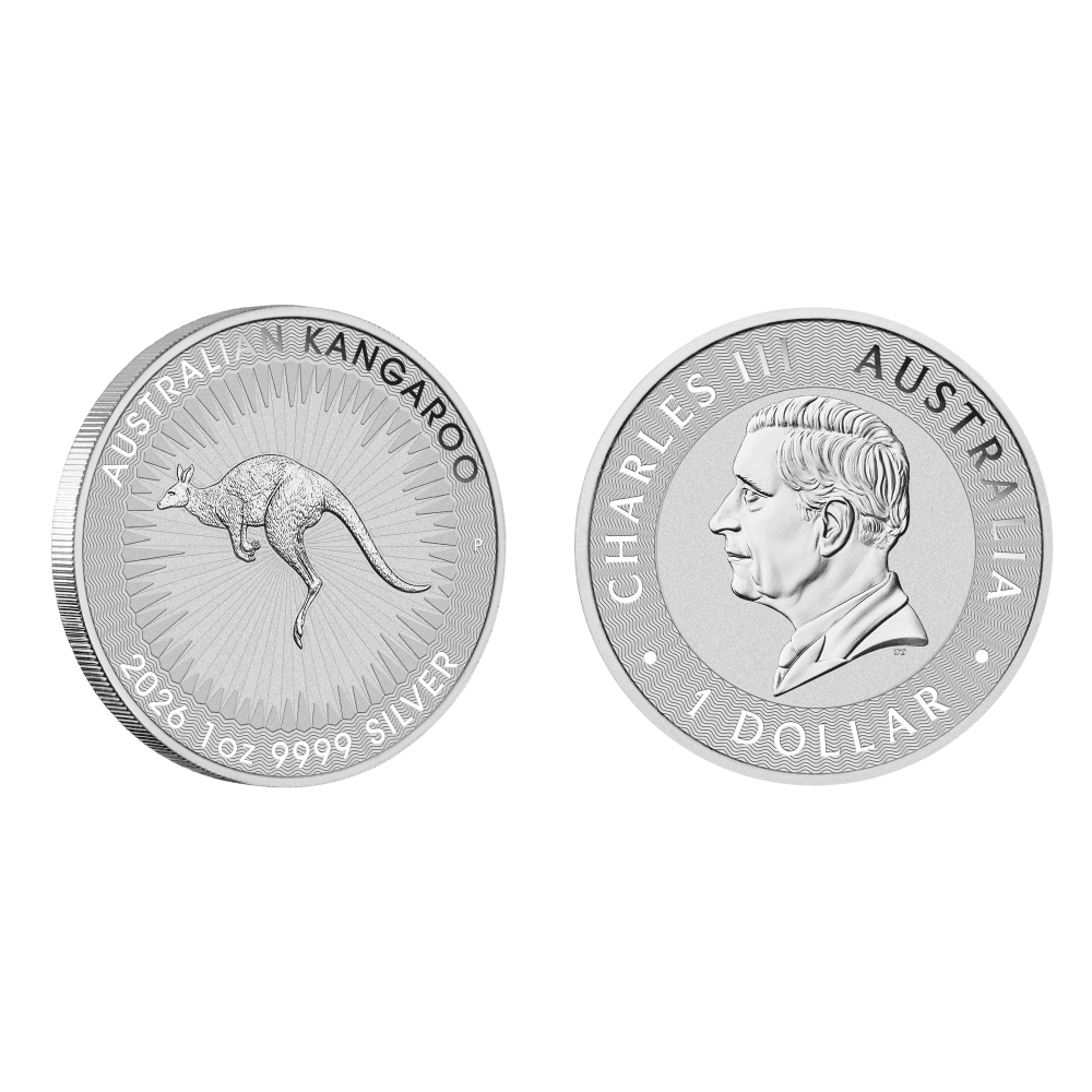 Australian Silver Kangaroo Coin 1 Oz