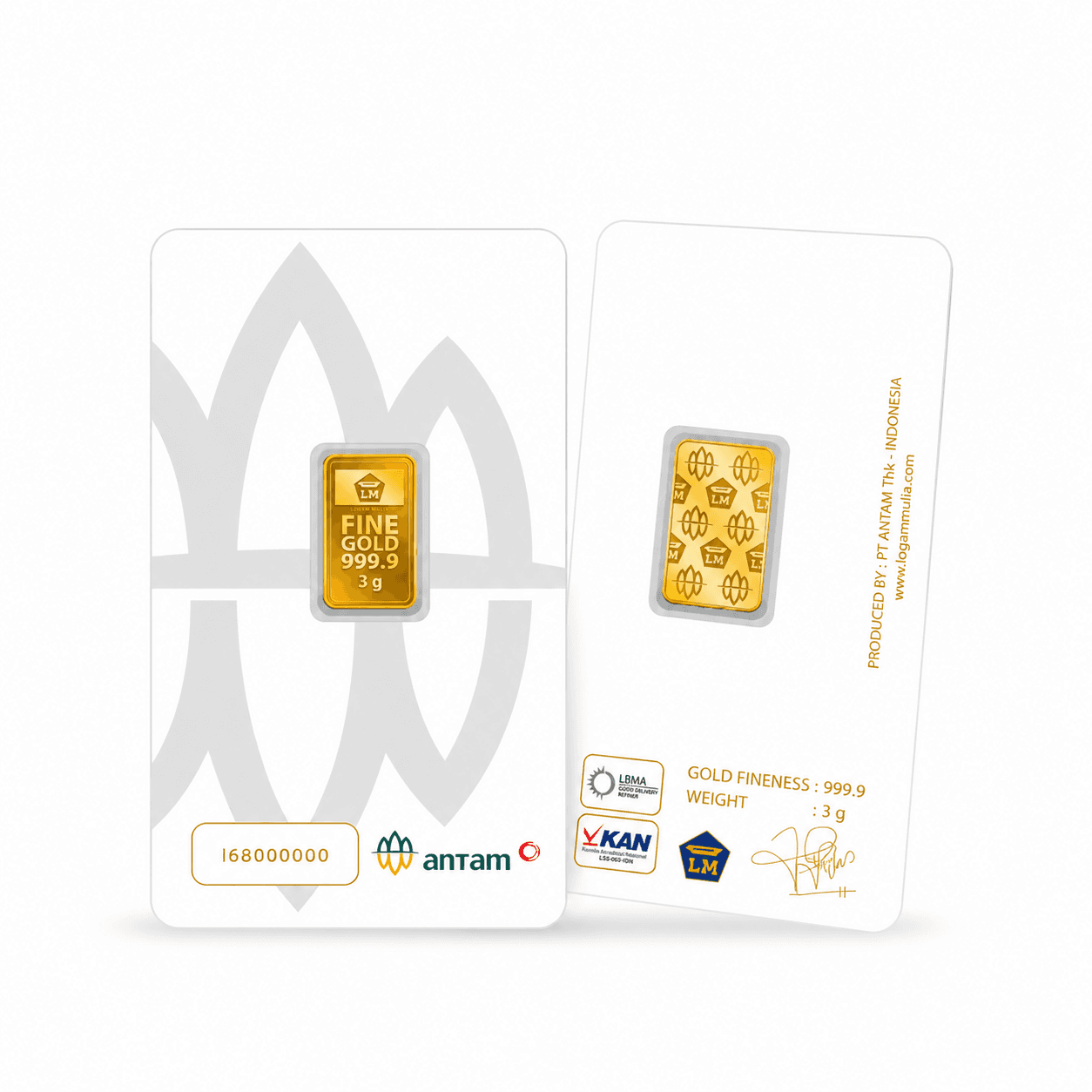 Emas Antam Batangan 3 gr